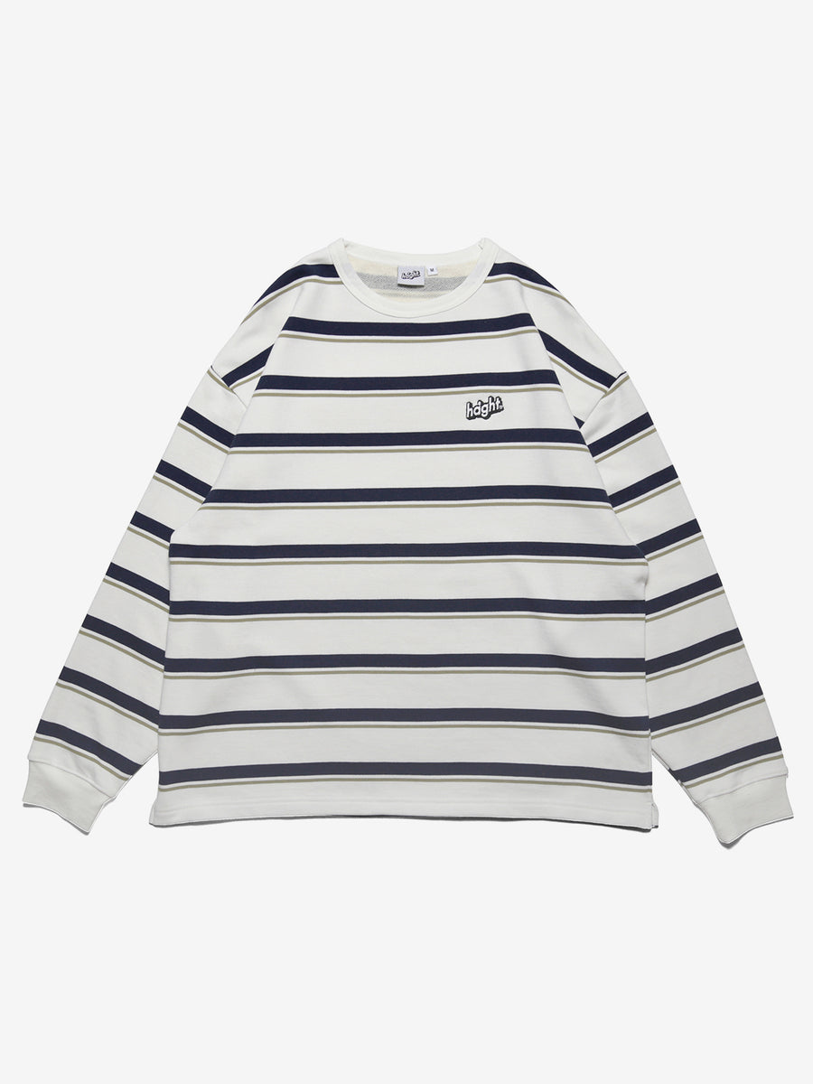 ★人気★【BASIC COTTON】★WARMER POLA MT.M★ スウェット★ BORDER SWEAT – HAIGHT