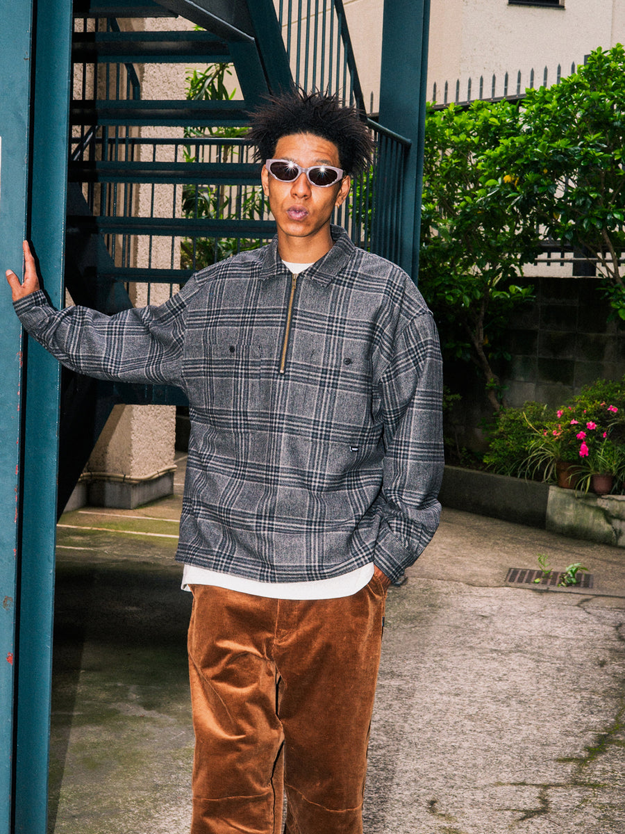 FLANNEL HALF ZIP SHIRT – HAIGHT