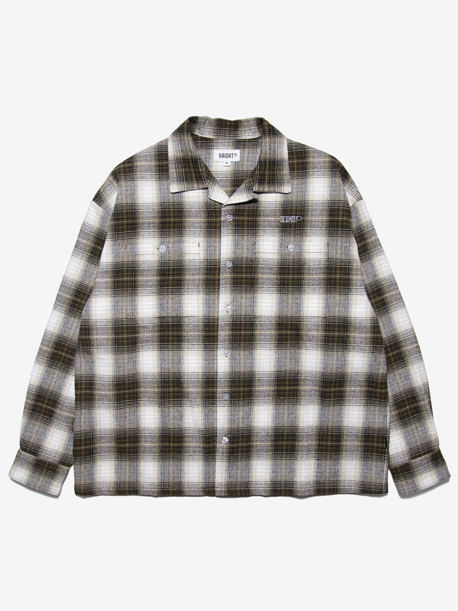 OMBRE CHECK OPEN COLLAR SHIRT – HAIGHT