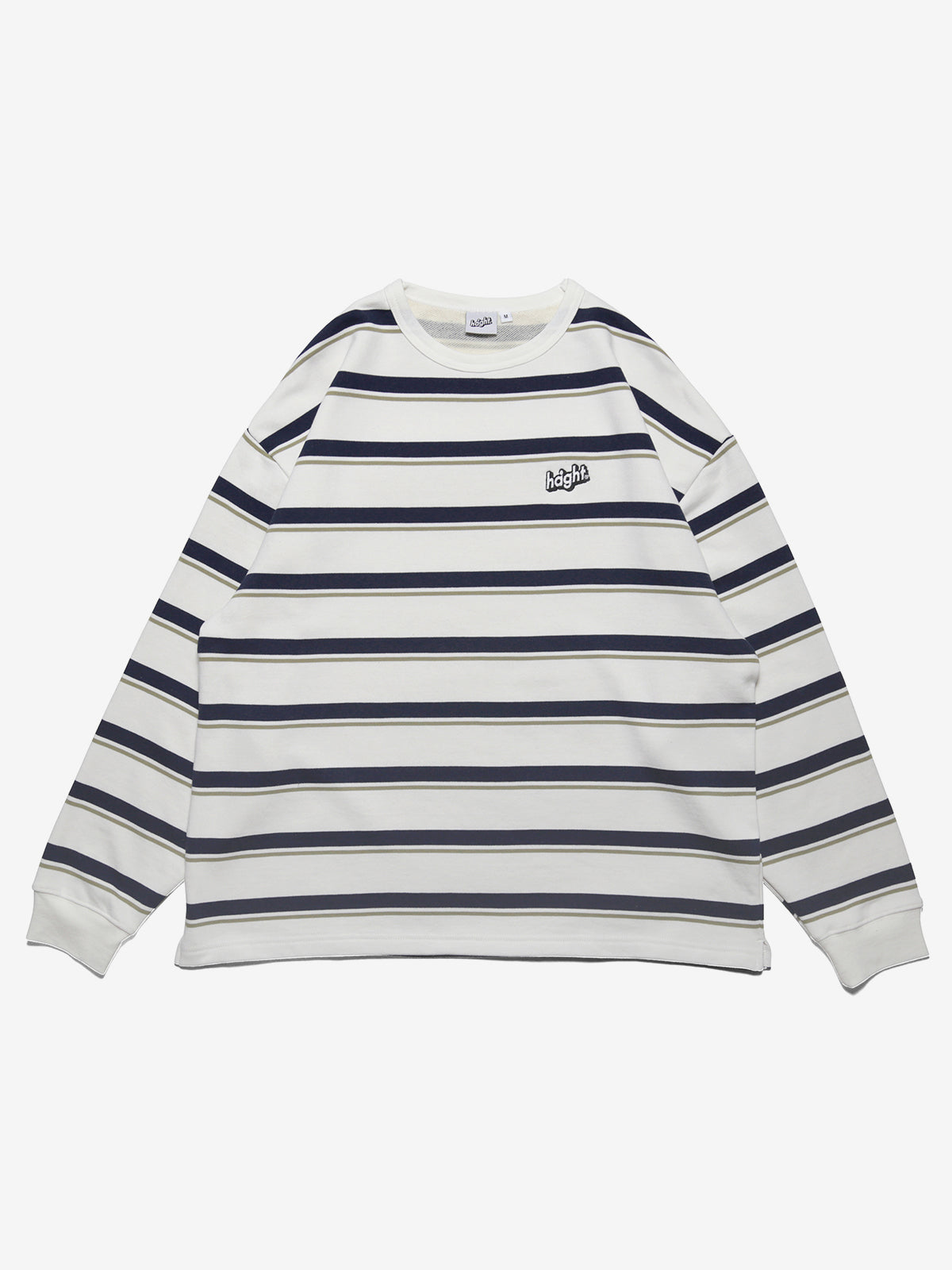 【新品未使用/送料込】BORDER CREW NECK SWEAT XLサイズ Healthknit (ヘルスニット) ナロー ボーダー ワイド クルー