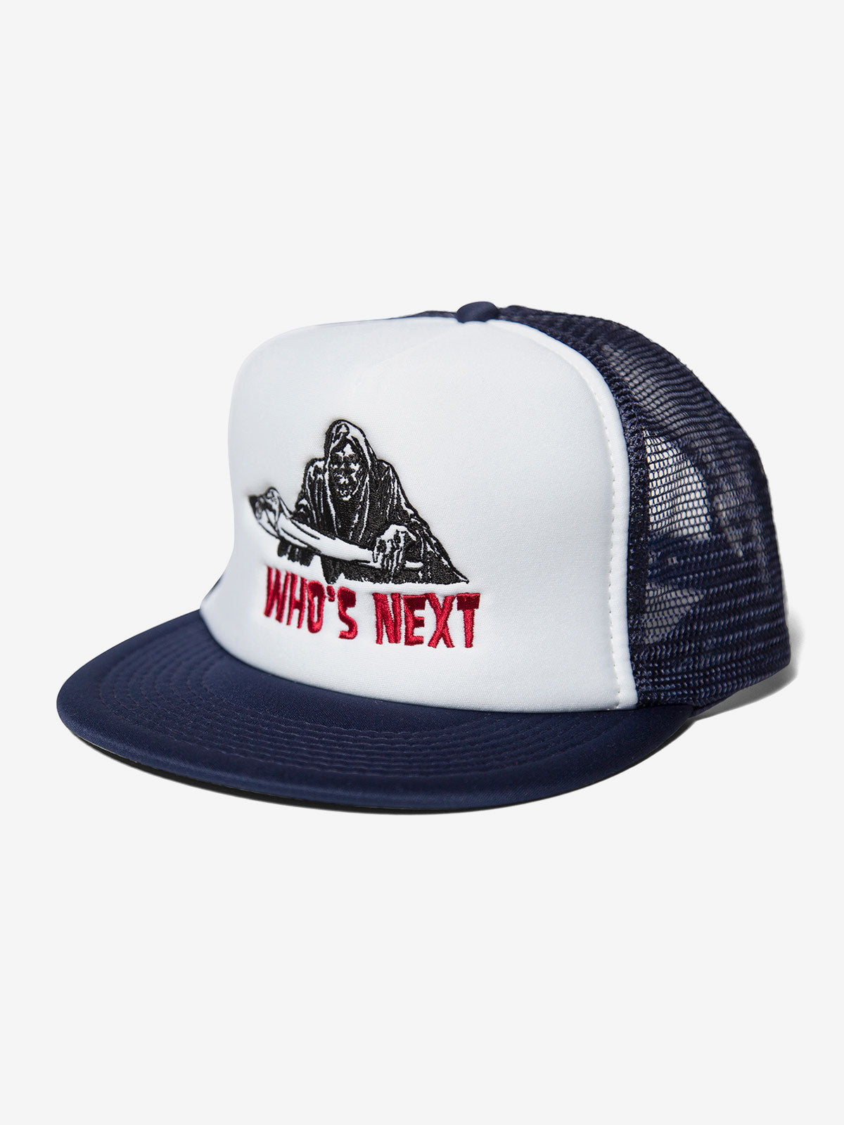 □FUUDOBRAIN_logo high crown flat visor mesh cap